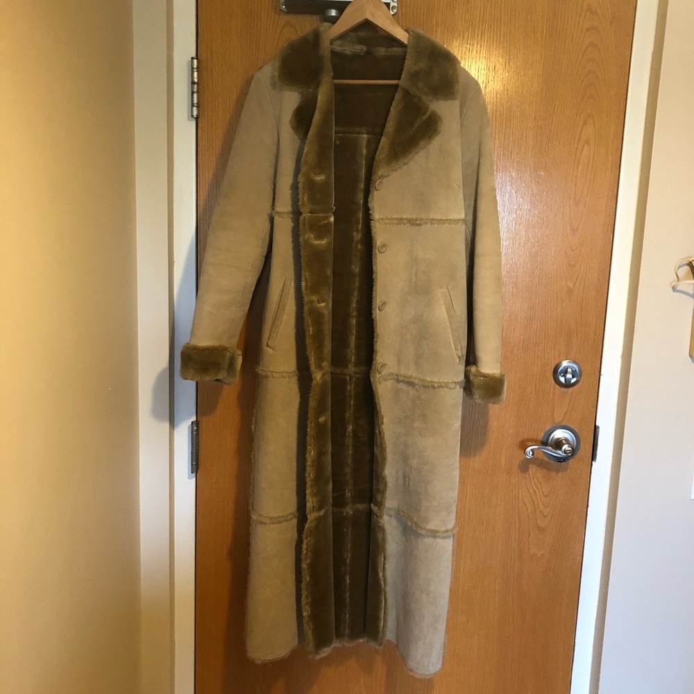 Brandon Thomas Suede Shearling full length…